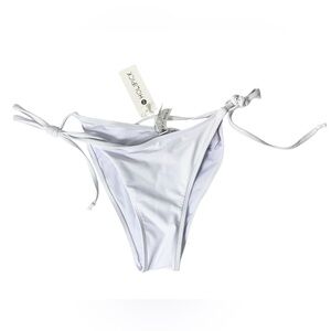 Holipick Women’s XS White String Bikini Moderate Coverage Swim Bottoms New